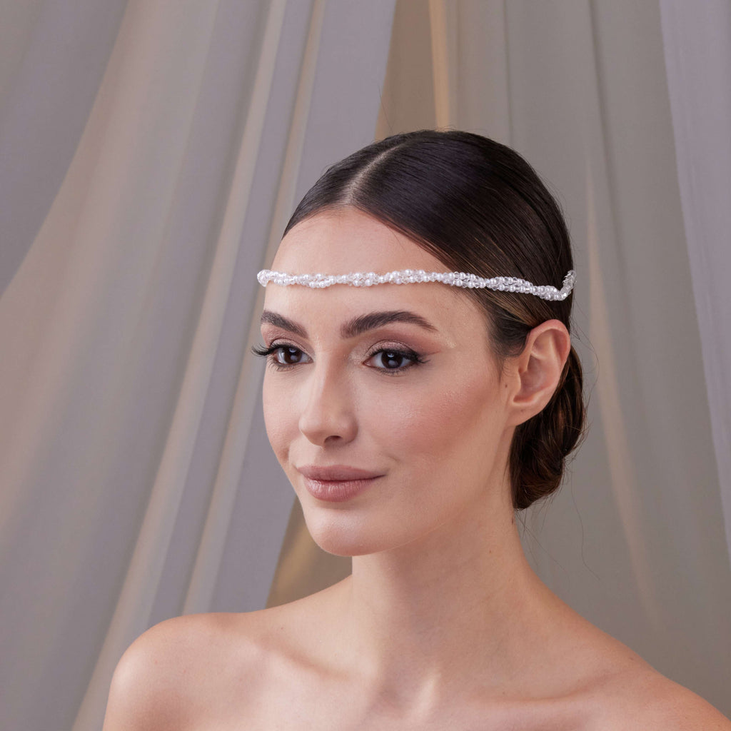 Pearl and Crystal Bridal Halo – Bridal Port