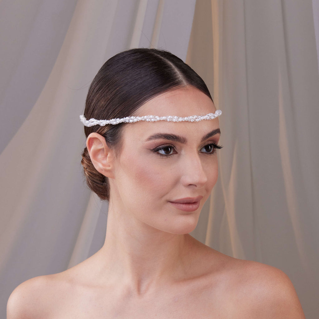 Pearl and Crystal Bridal Halo – Bridal Port, view 4