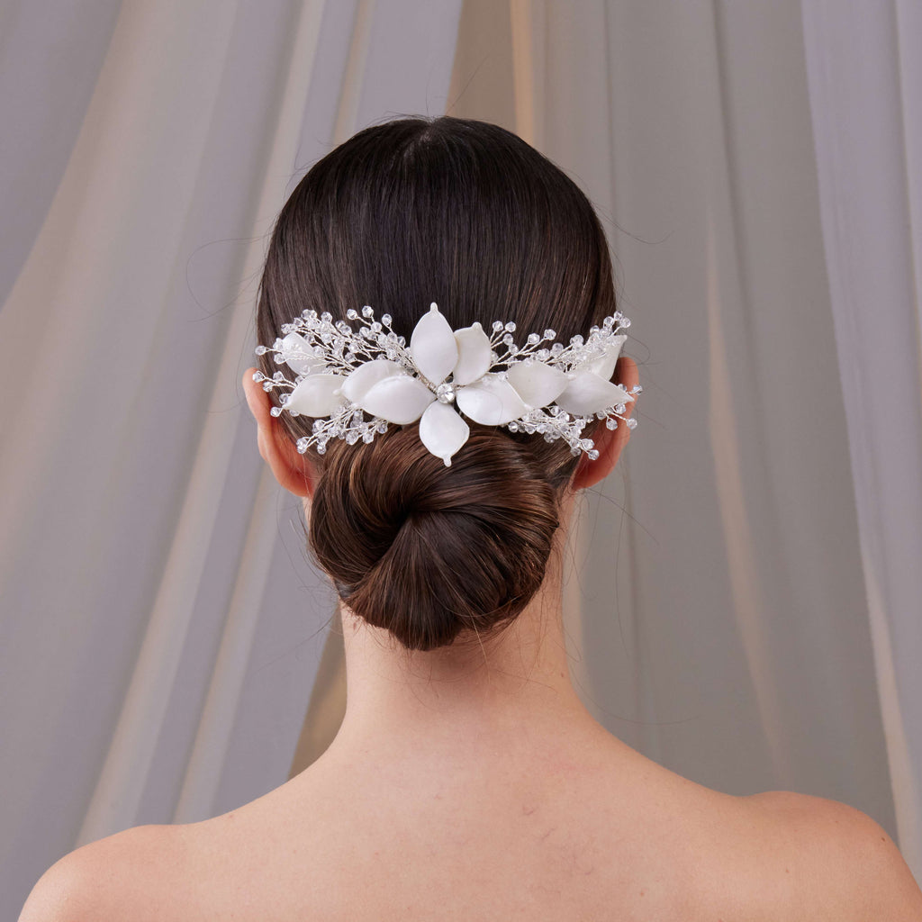 Flower Bridal Hair Comb – Bridal Port