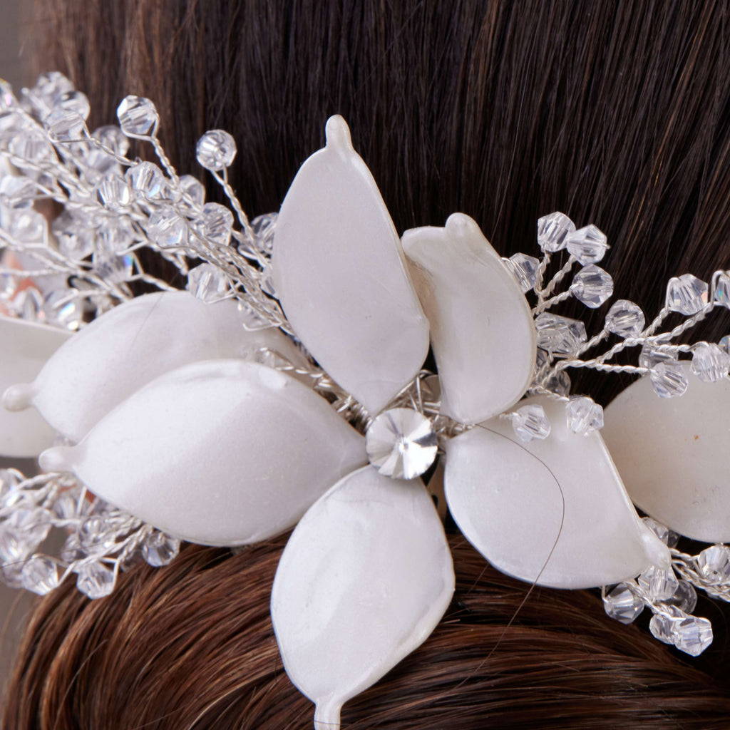 Flower Bridal Hair Comb – Bridal Port, view 2