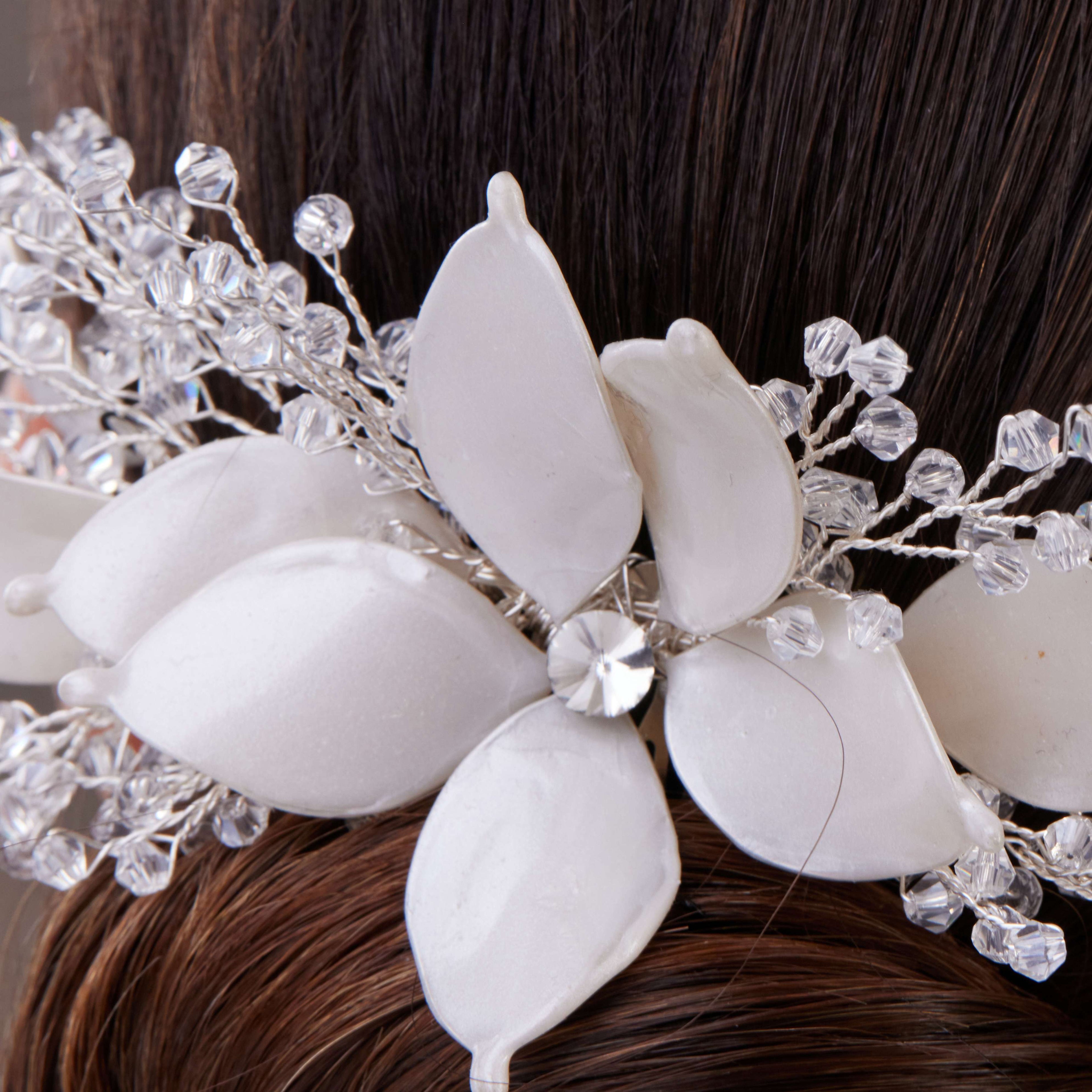 Flower Bridal Hair Comb – Bridal Port, view 2