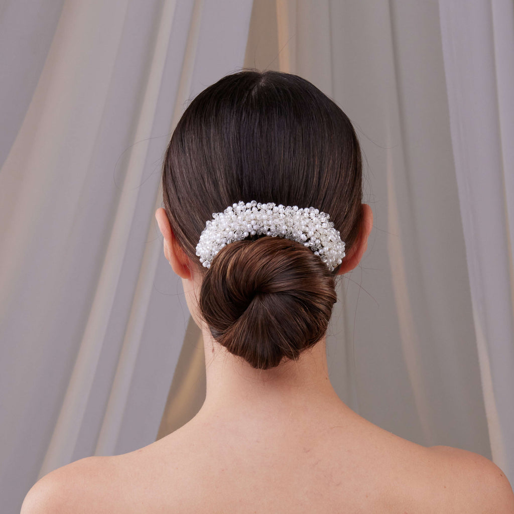 Elegant Pearl and Crystal Bridal Hair Comb – Bridal Port