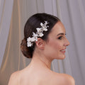 Elegant Resin Flower Bridal Hair Vine – Bridal Port