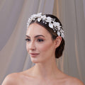 Resin Flower Bridal Hair Wreath – Bridal Port