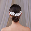 Elegant Resin Leaf Hair Comb – Bridal Port