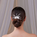Elegant Resin Flower Wedding Hair Comb – Bridal Port