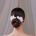 Two-Piece Resin Flower Wedding Hair Comb Set – Bridal Port