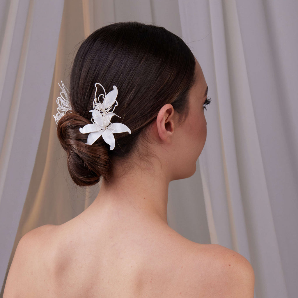 Two-Piece Resin Flower Hair Pin Set – Bridal Port