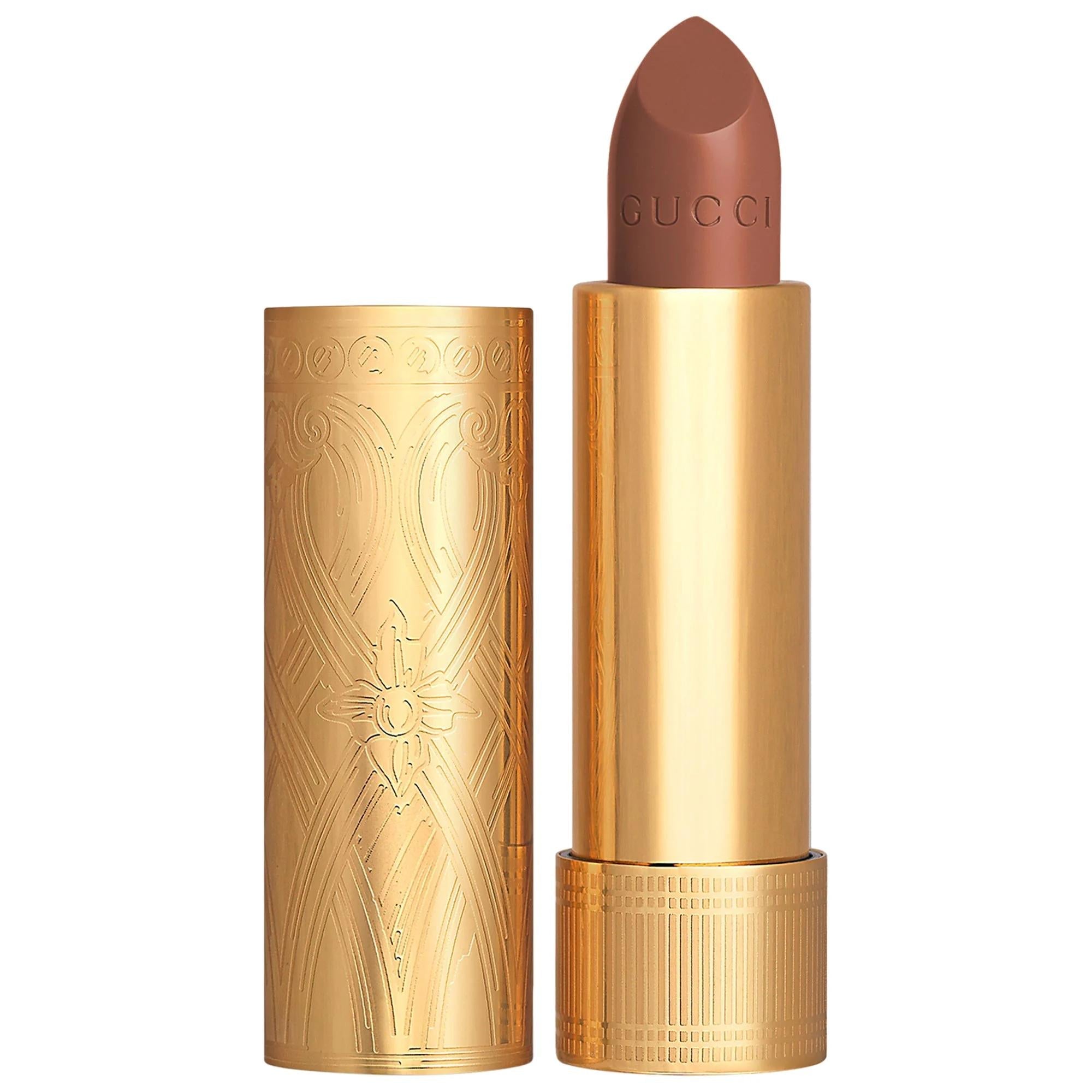 Gucci Long Lasting Satin Lipstick - Vegan, Silicone-Free, Intense Color Lipstick for Long-Lasting Satin Finish
