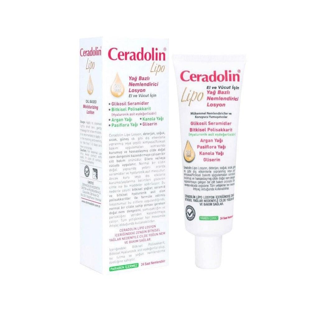 Ceradolin Moisturizing Lotion for Hands and Body - 24 Hour Hydration, Paraben-Free, Natural Ingredients