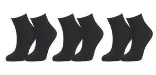 tittimitti® Women’s 98% Organic Cotton Ankle Socks 3-Pack – Breathable Everyday Ankle Socks