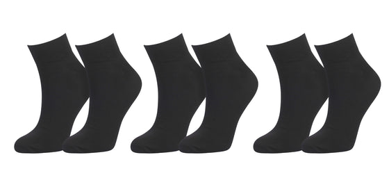 tittimitti® Women’s 98% Organic Cotton Ankle Socks 3-Pack – Breathable Everyday Ankle Socks