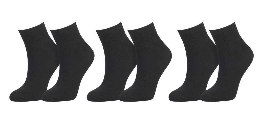 tittimitti tittimitti Men’s Organic Cotton Ankle Socks 3-Pack – Breathable Everyday Ankle Socks — main product shot