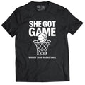 Bigger Than Basketball She Got Game - T-Shirt - Black — main product shot