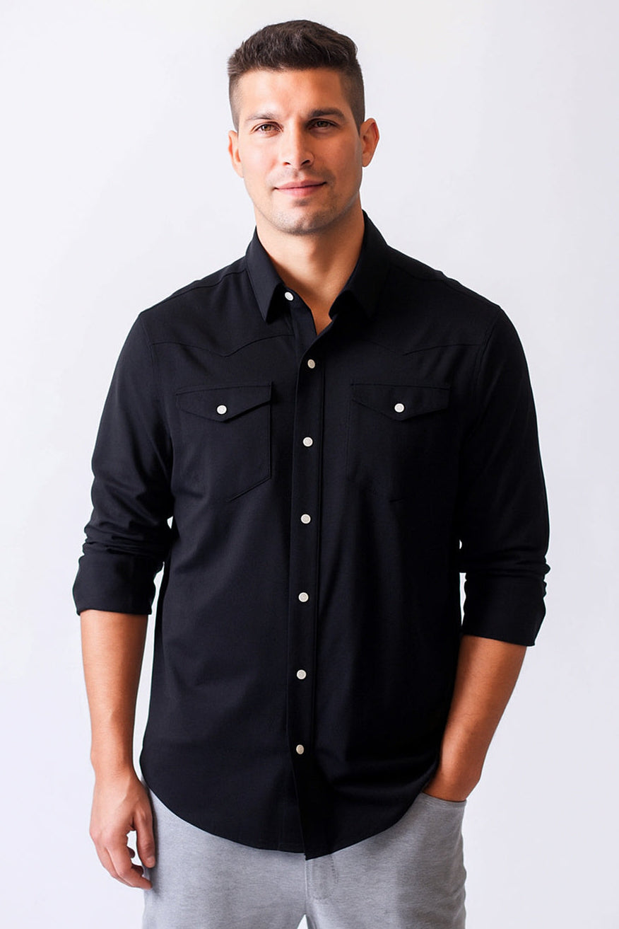 Buki Buki’s Cinqo Western Tech Shirt 2-Pack - Black/White — size reference