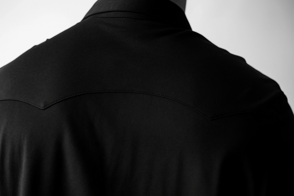 Buki Buki’s Cinqo Western Tech Shirt - Black — lifestyle context