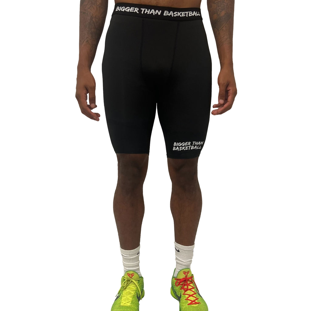 Bigger Than Basketball Performance Compression Underwear - Black — Black detail