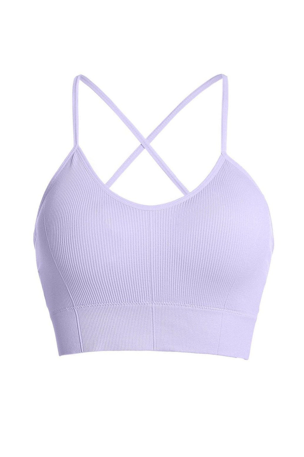 Blaire Sport Cross Back Ribbed Padded Sports Bra