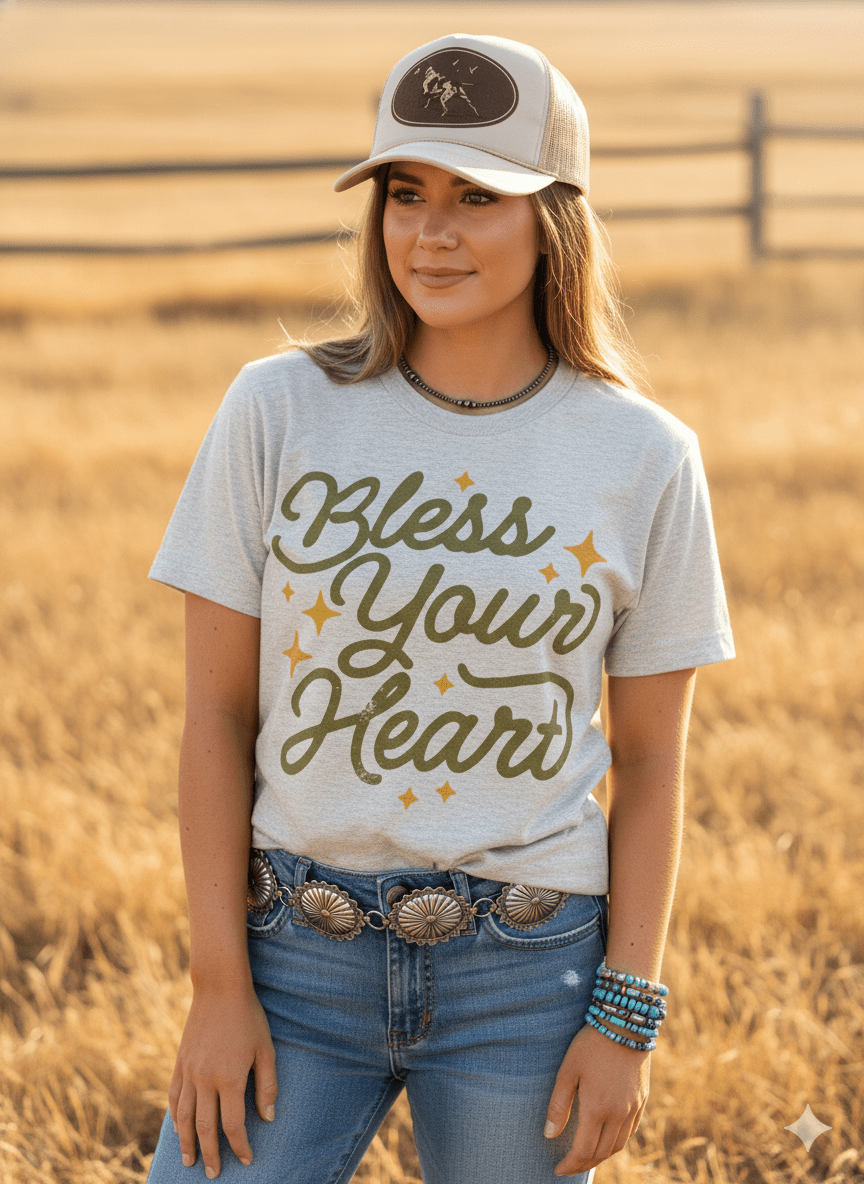 Wild Junkie Bless Your Heart Graphic Tee — graphic tees category context