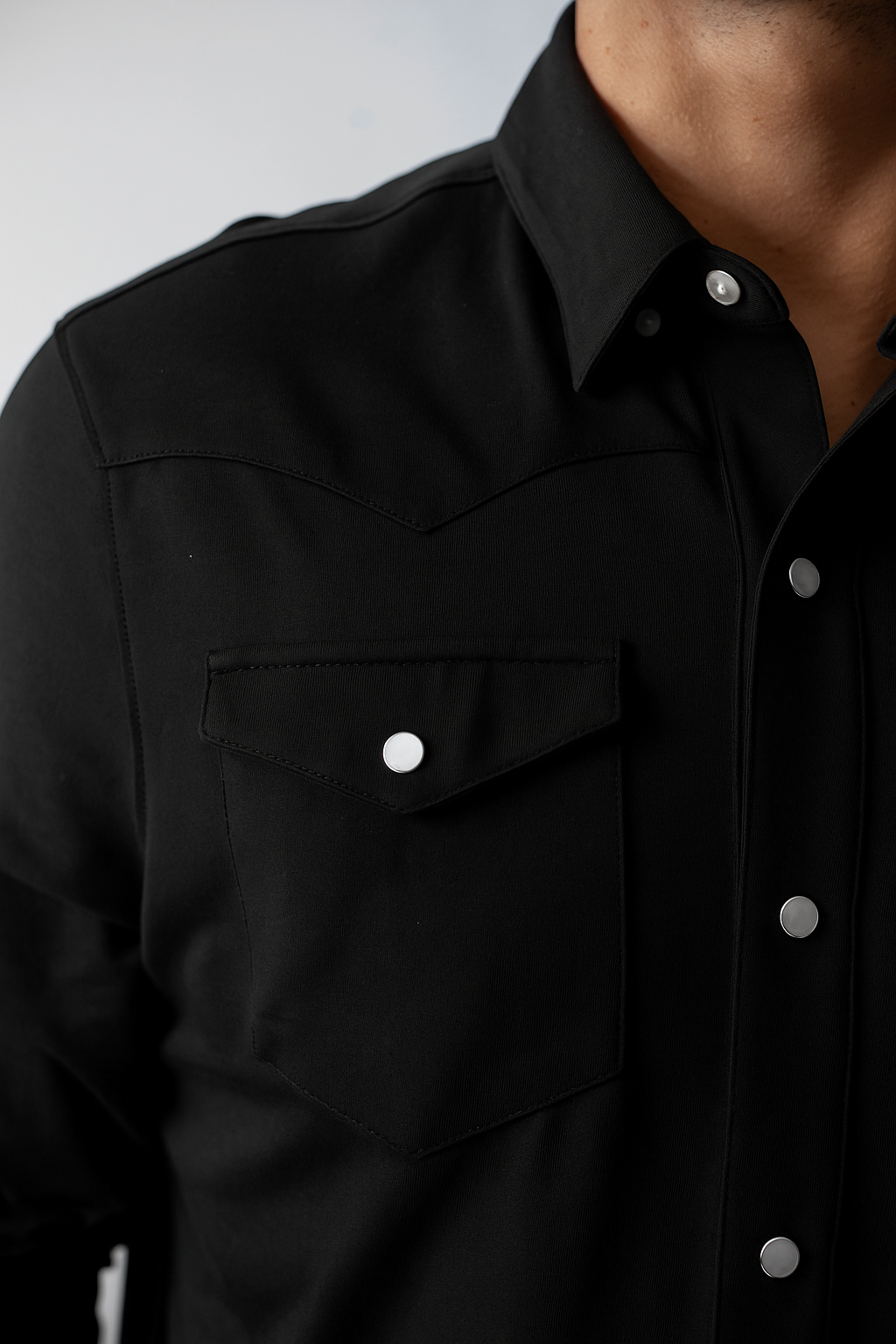 Buki Buki’s Cinqo Western Tech Shirt 2-Pack - Black/White — side view