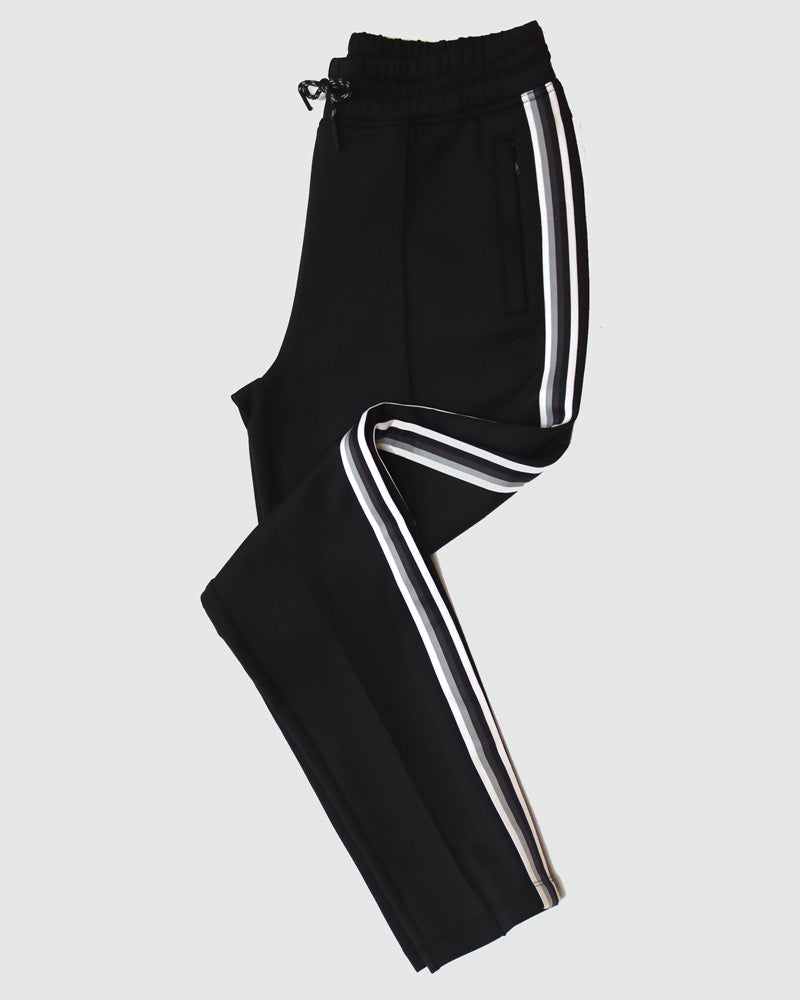 Goal Five Powerstripe Mid Rise 28" 7/8 Length Track Pant — lifestyle context