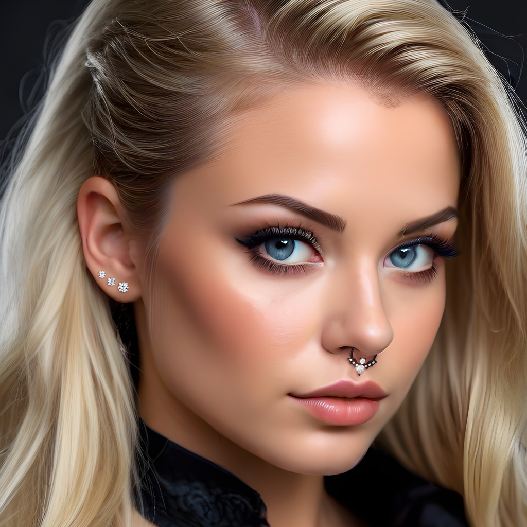 BodyCandy CZ Flat Back Stud Earrings - 3 Pairs — color detail