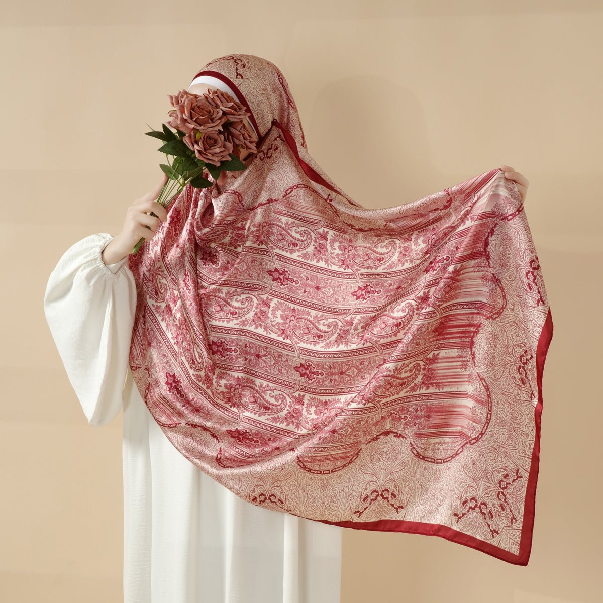 Mariam's Collection Bohemian Paisley Print Soft Scarf – Lightweight Long Shawl & Modest Hijab… — lifestyle worn / used context