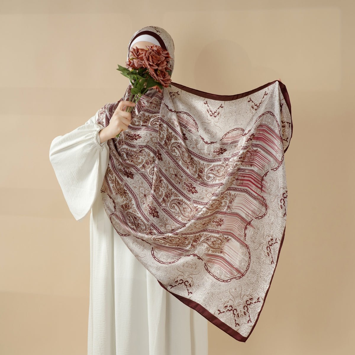 Mariam's Collection Bohemian Paisley Print Soft Scarf – Lightweight Long Shawl & Modest Hijab… — main product shot