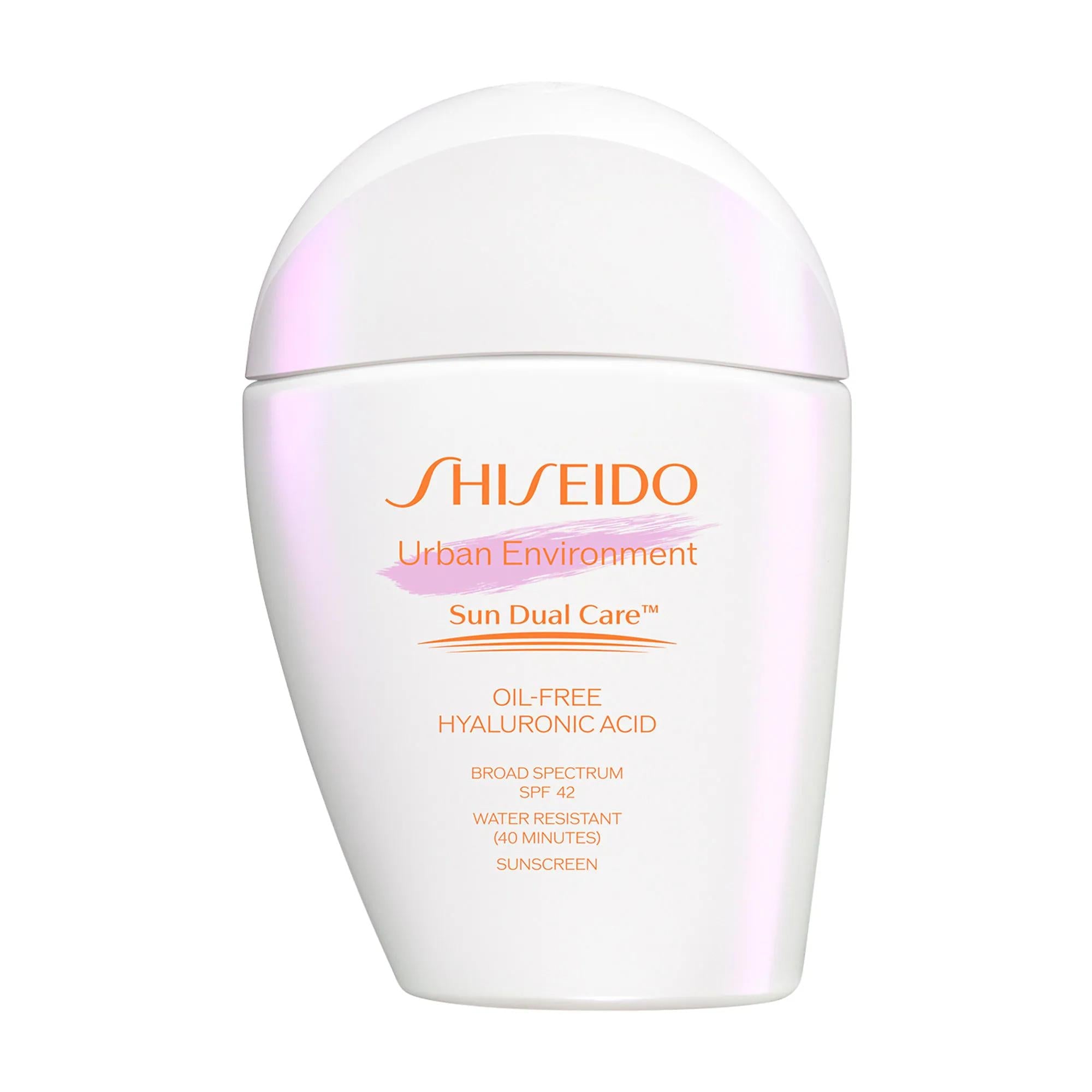 Shiseido Mini Urban Environment Oil-Free SPF 42 Face Sunscreen: Hydrating, Lightweight Sunscreen & Primer with Hyaluronic Acid