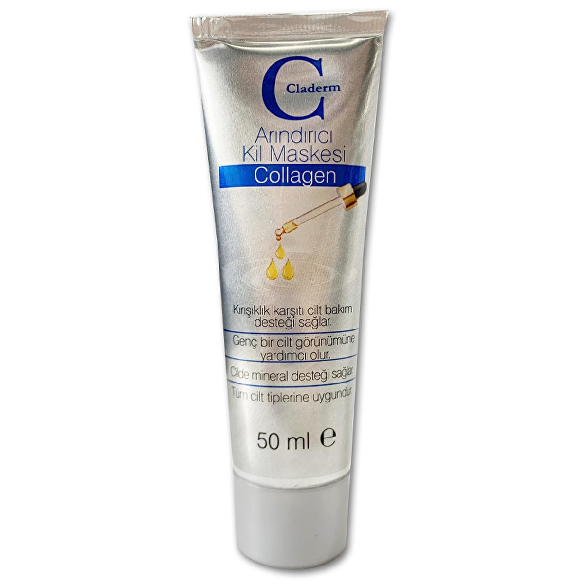Claderm Collagen Clay Mask - 50ml, Nourishes & Rejuvenates Skin for All Types