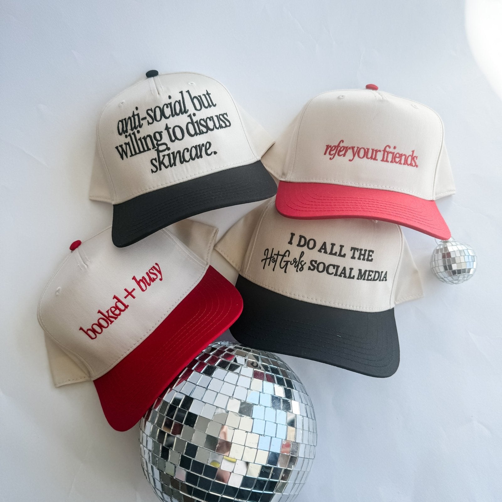 Coco & Rho booked + busy - Trucker Hat — construction detail