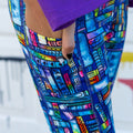 Princess Awesome & Boy Wonder "Lost in the Stacks" Books Leggings with Pockets — main product shot