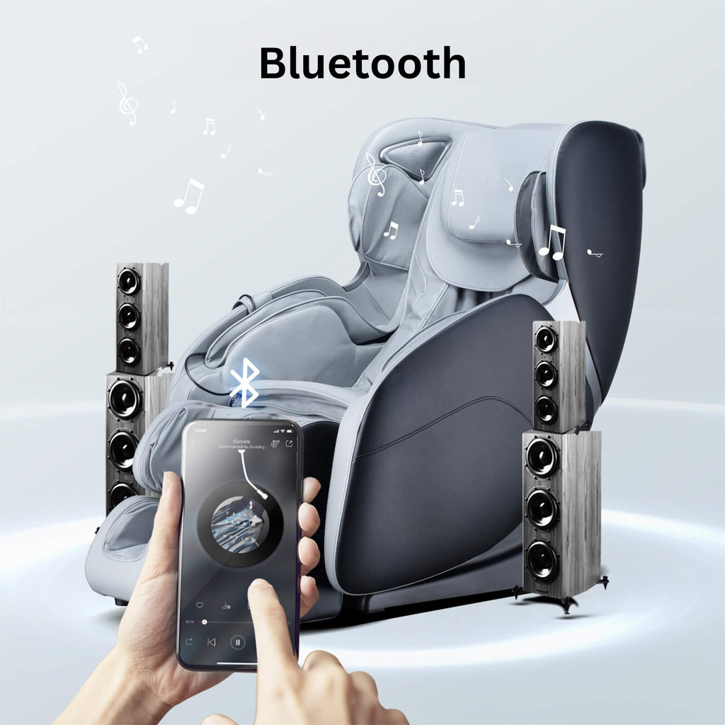Bosscare Full Body 3D Zero Gravity Shiatsu Recline Massage Chair With Waist Heating (SAK37215) – SAKSBY WHOLESALE, view 3