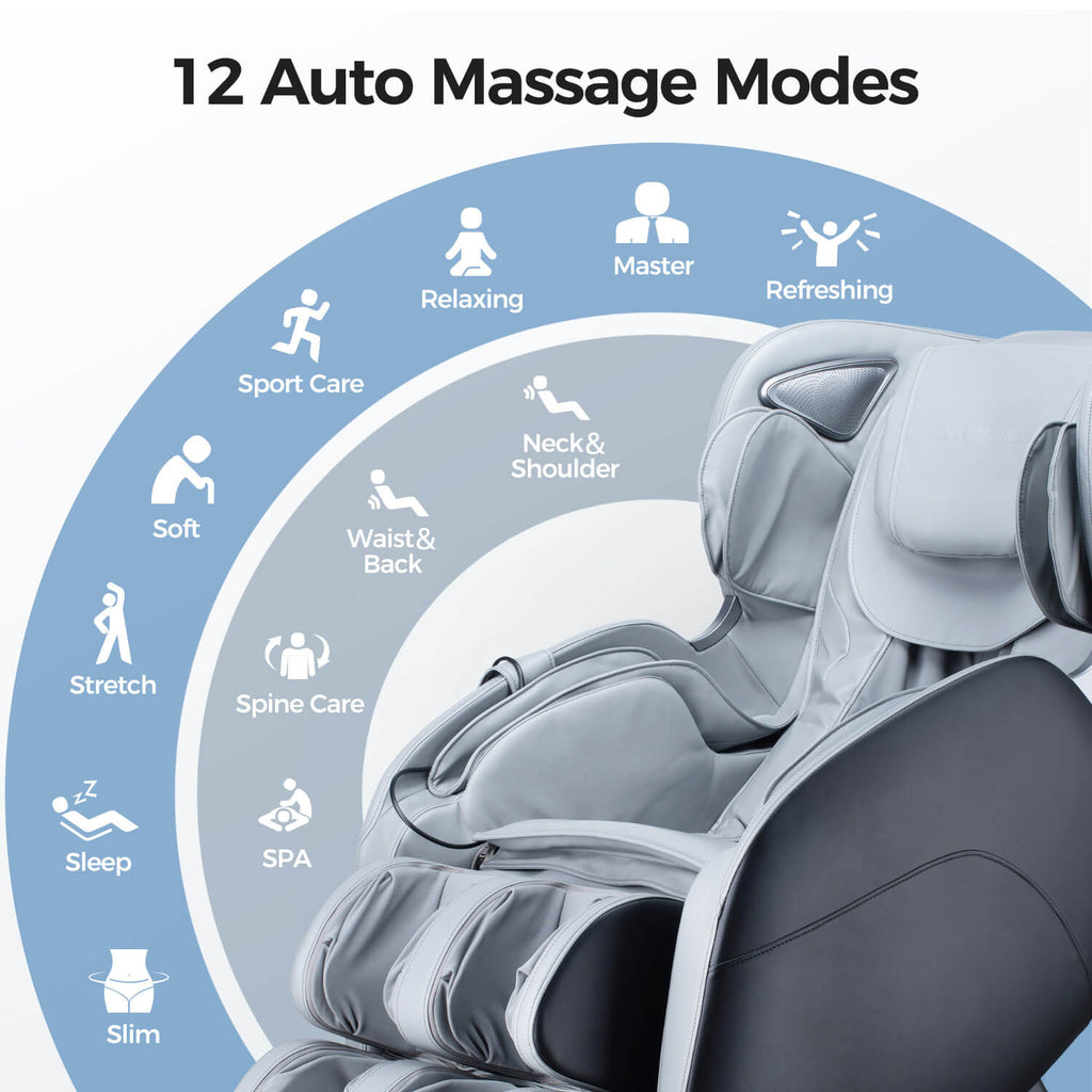 Bosscare Full Body 3D Zero Gravity Shiatsu Recline Massage Chair With Waist Heating (SAK37215) – SAKSBY WHOLESALE, view 10