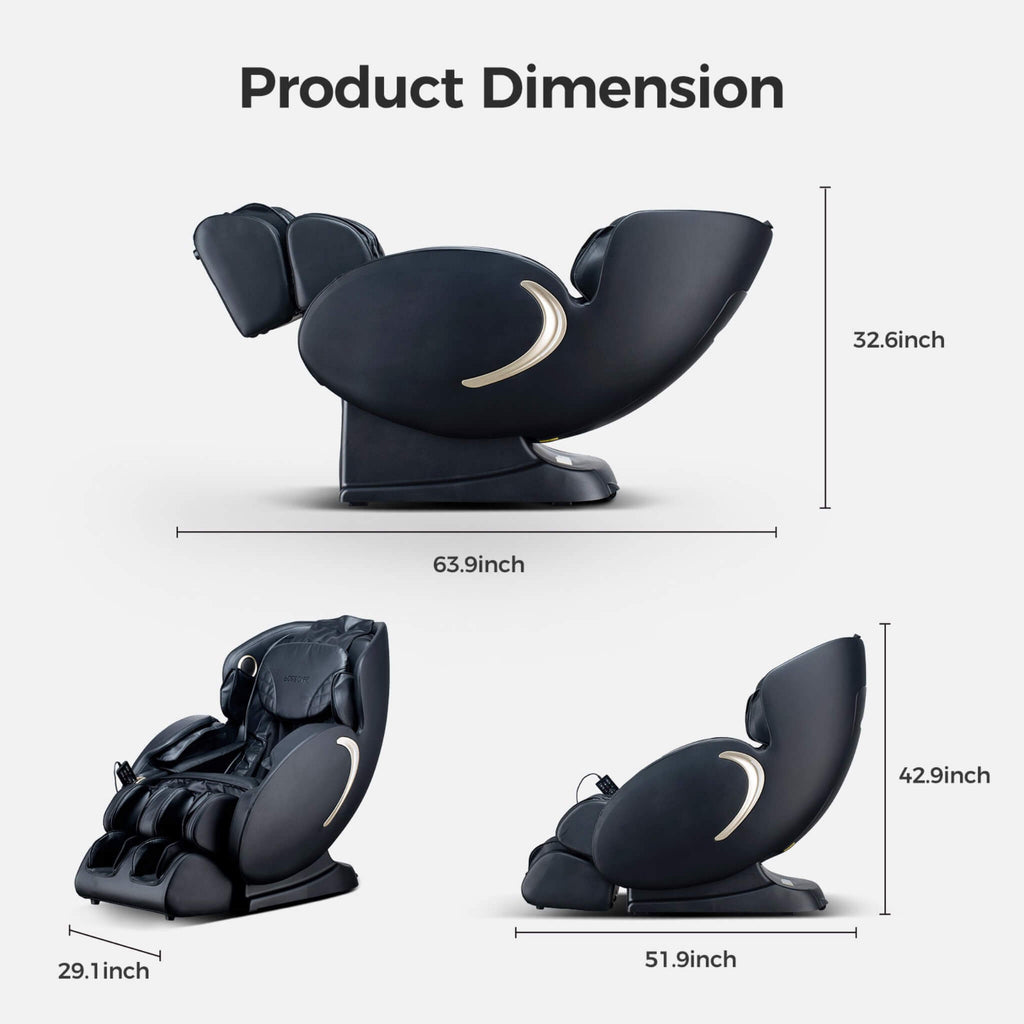 Bosscare Full Body 3D Zero Gravity Shiatsu Recliner Massage Chair With App (SAK32840) – SAKSBY WHOLESALE, view 10