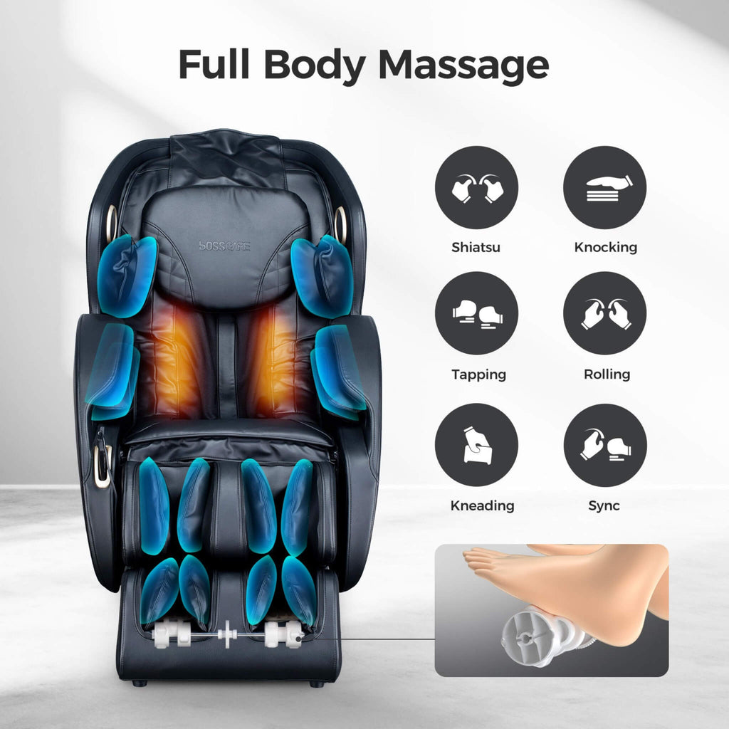 Bosscare Full Body 3D Zero Gravity Shiatsu Recliner Massage Chair With App (SAK32840) – SAKSBY WHOLESALE, view 4