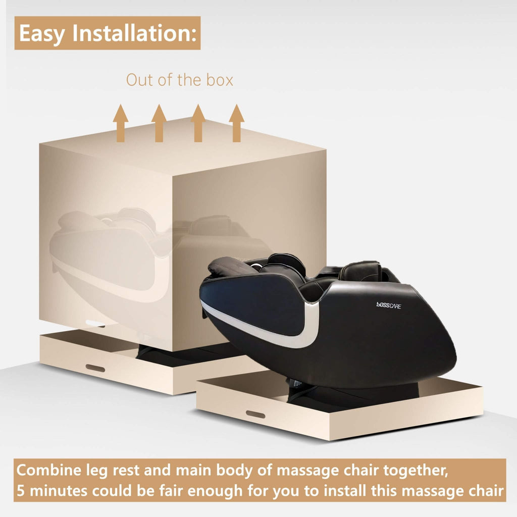 Bosscare Full-Body Zero-Gravity Leather Massage Chair With Zero Gravity And Bluetooth [GR8012] (SAK12074) – SAKSBY WHOLESALE,