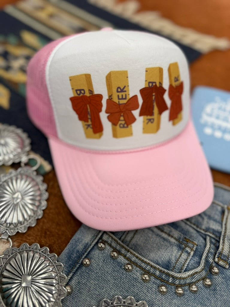 Wild Junkie Bow Butter Sticks Trucker Hat — main product shot