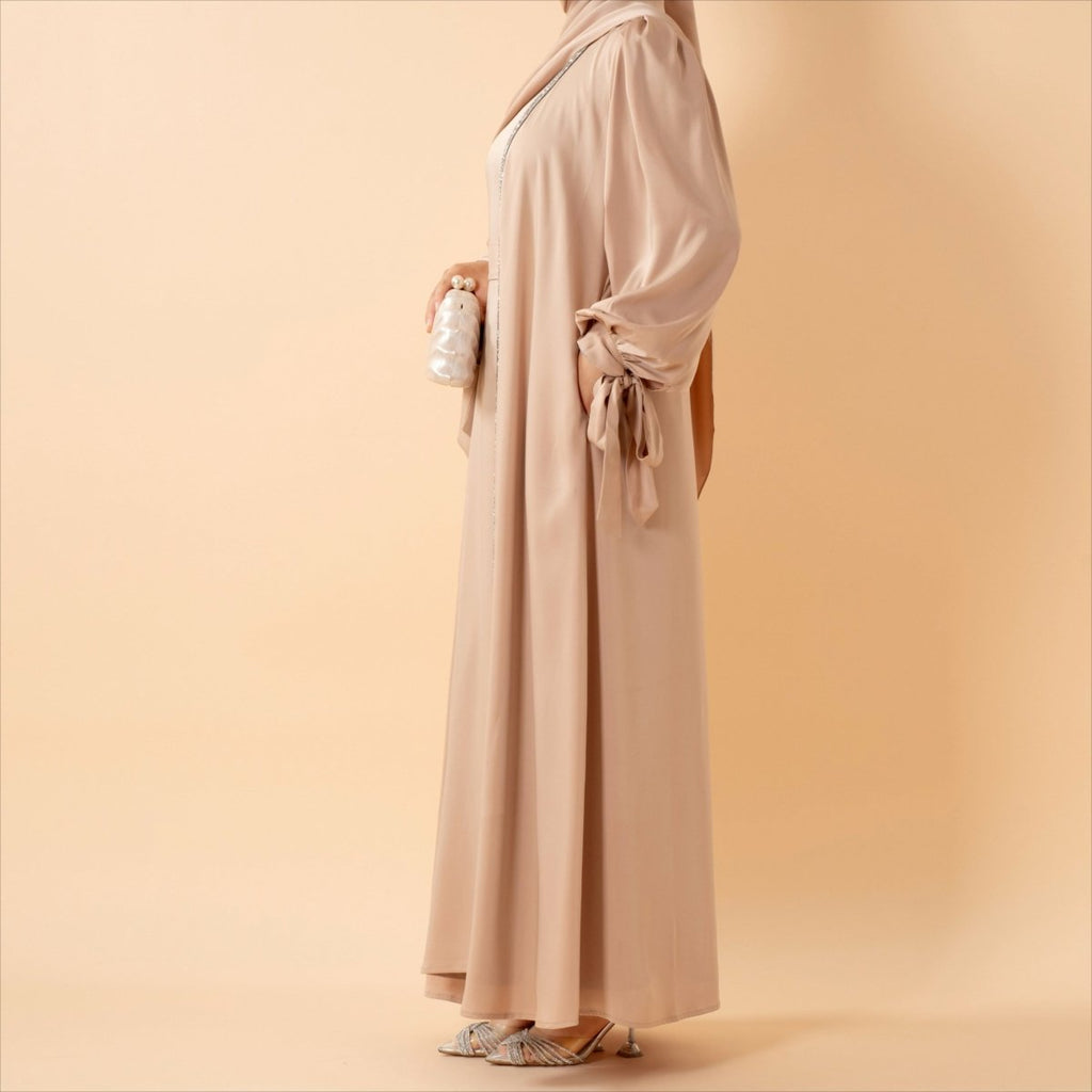 Mariam's Collection Bow Tie Sleeve Abaya Set With Long-sleeve Inner Dress (MOA026) — packaging
