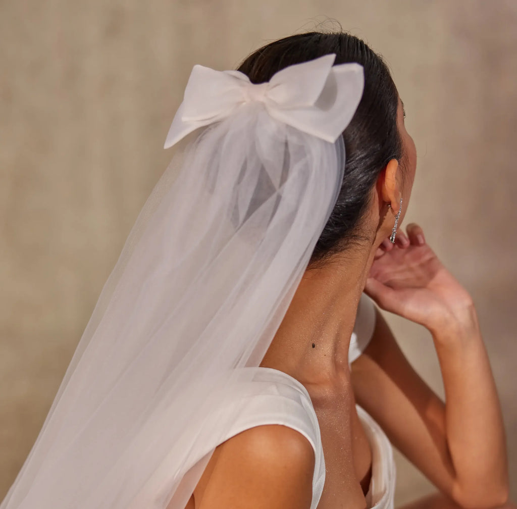 Elegant Bow Wedding Veil – Bridal Port