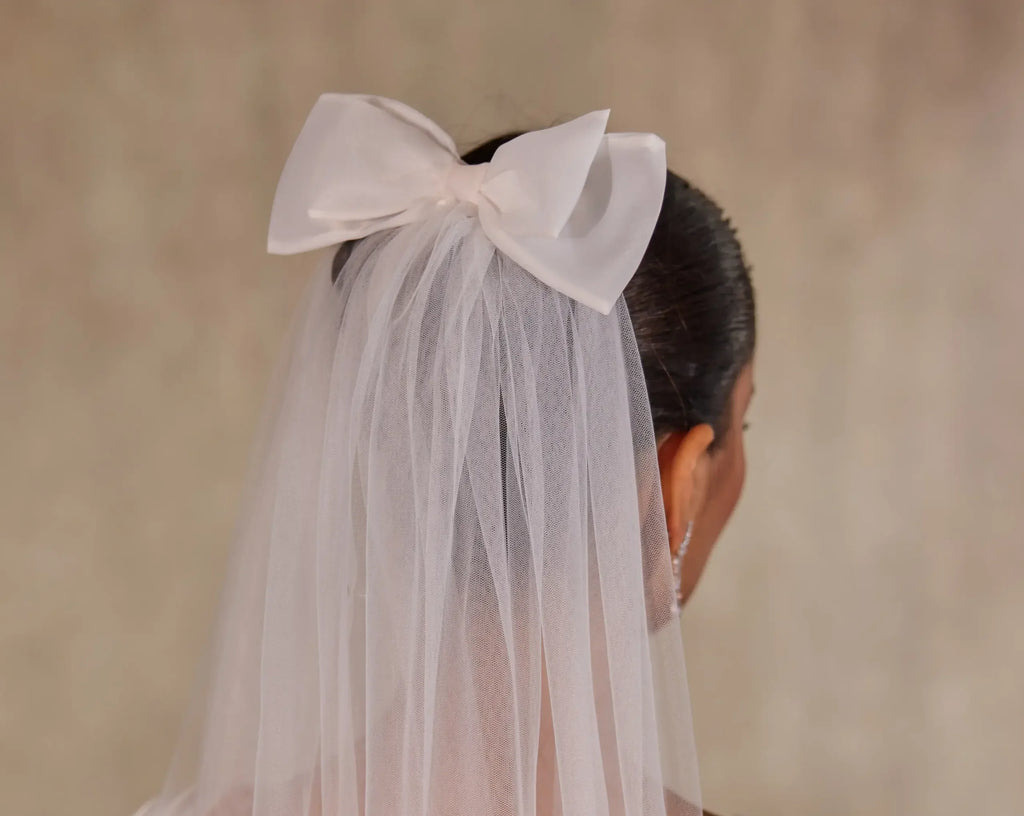Elegant Bow Wedding Veil – Bridal Port, view 8