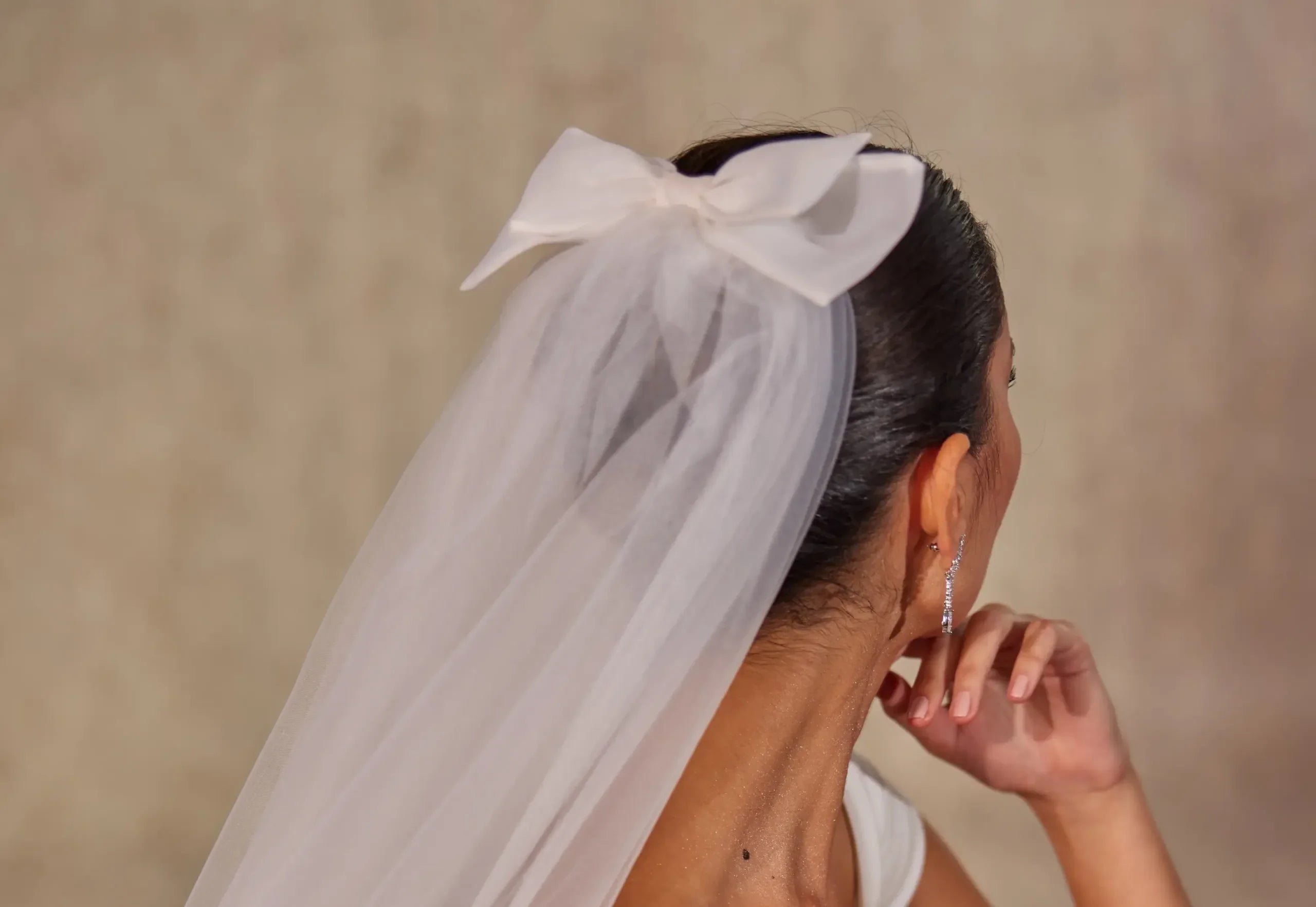 Elegant Bow Wedding Veil – Bridal Port, view 10