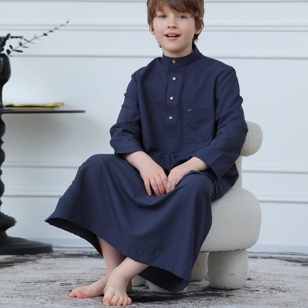 Boys Button-Front Thobe(MKB011)