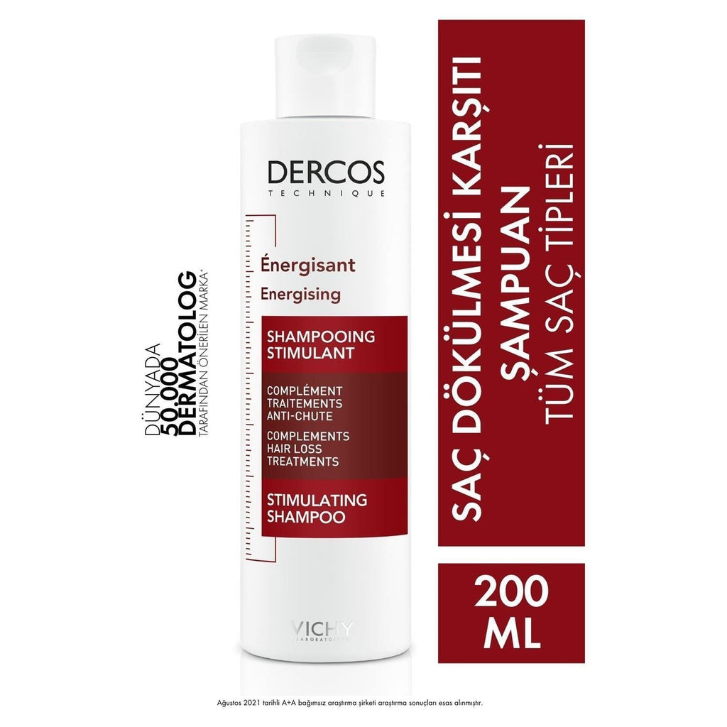 Vichy Dercos Anti-Hair Loss Shampoo with Aminexil - Strengthening, 6.76 fl oz