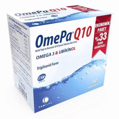 OmePa Q10 Omega-3 Ubiquinol Dietary Supplement for Heart & Brain Health - 90 Softgels