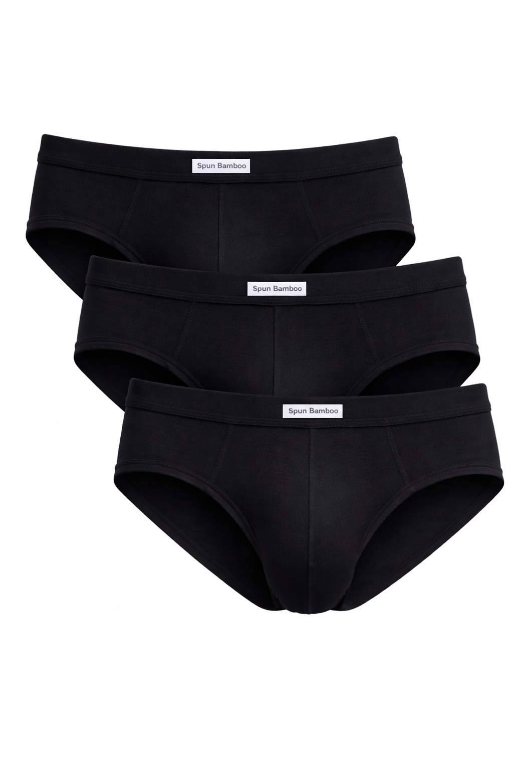Spun Bamboo Men's Bamboo Viscose Briefs Underwear — back view