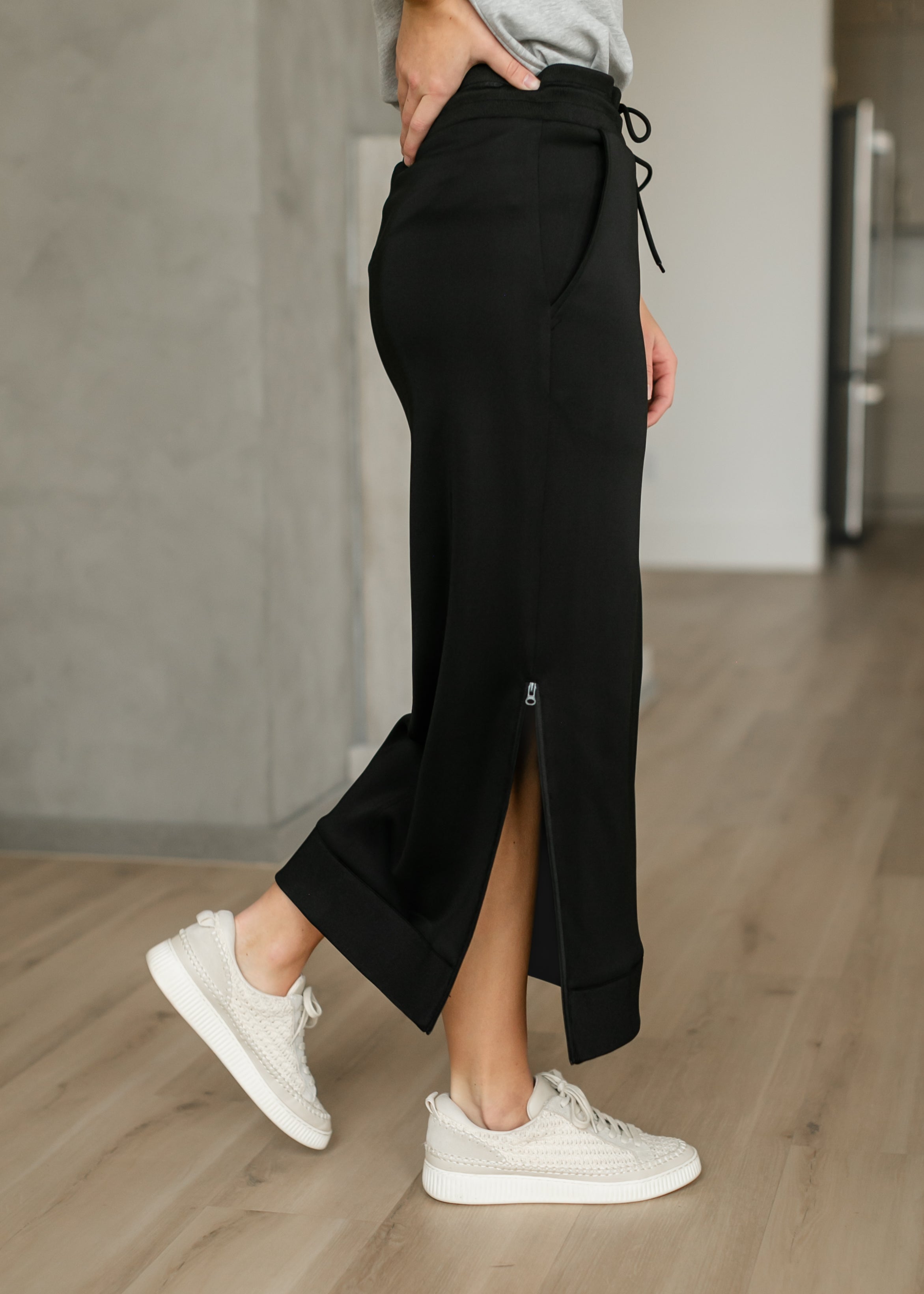 Inherit Co. Bradi Side Zipper Athletic Maxi Skirt — main product shot