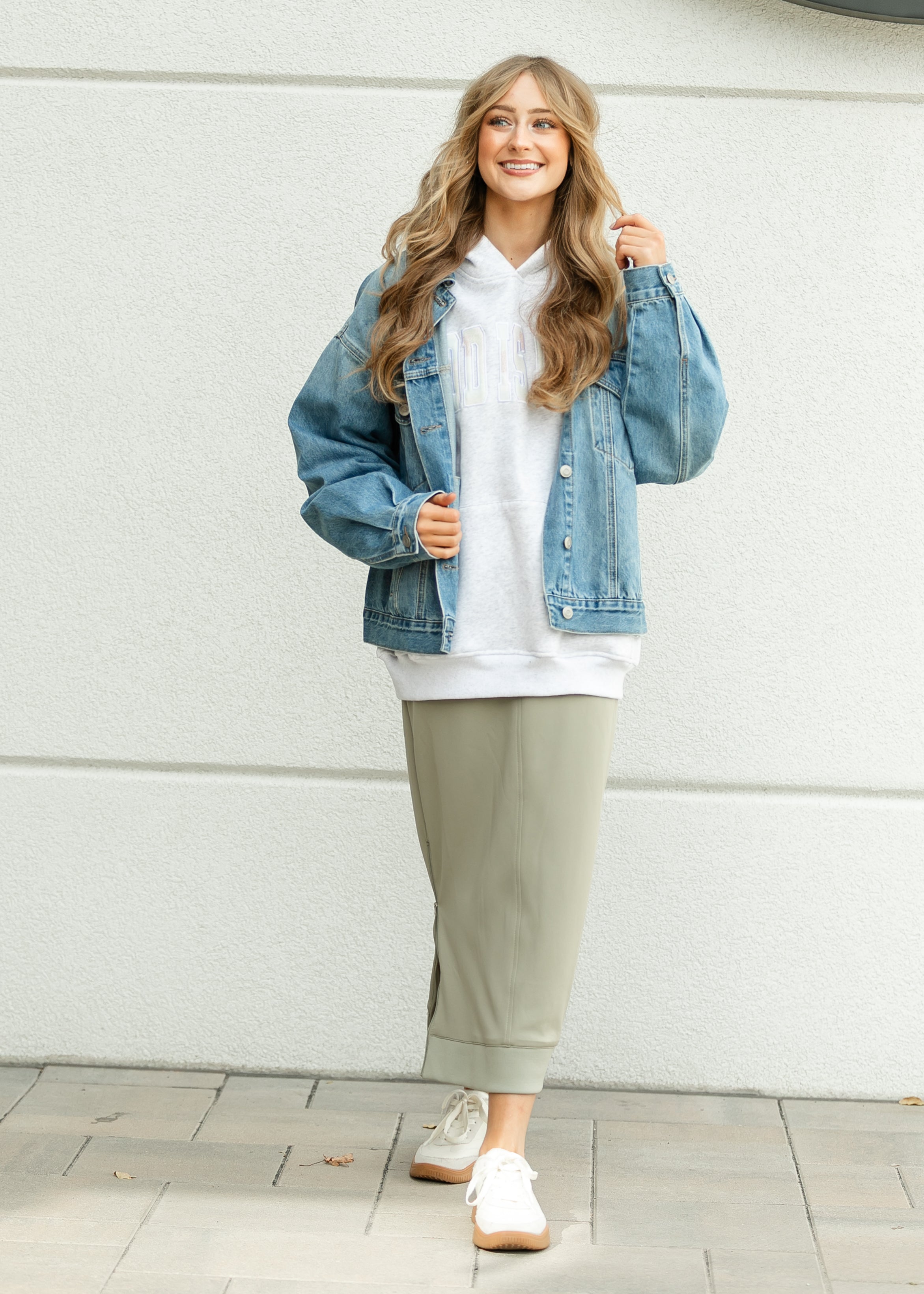 Inherit Co. Bradi Side Zipper Athletic Maxi Skirt — alternative angle