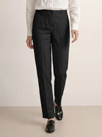 Linen Tailored Straight Full Length Pants LANDON