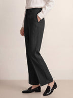 LINTICO Linen Tailored Wide Leg Full Length Pants LEIGHTON — detail shot 6